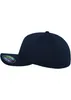 A navy blue FLEXFIT 6560 5 Panel Cap is shown from the side against a white background. Produktbild-Vorschau