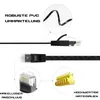 LAN Kabel Cat 6 Flach 20m Schwarz Netzwerkkabel RJ45 Produktbild-Vorschau 3