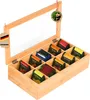 Bambus-Teebox mit Deckel Praktische und stilvolle Produktbild-Vorschau 1