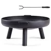 A black fire pit with a poker on a white background. Náhled obrázku produktu