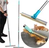 A collage of images showing a cleaning brush for pet hair, a person using it, and a cat. Náhled obrázku produktu