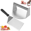 Burgerpresse Burger Smasher Set mit Grillspachtel–Edelstahl Produktbild-Vorschau 1