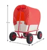 MONZANA® Bollerwagen Holz bis 180 kg mit Dach Luftreifen Produktbild-Vorschau 3