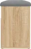 vidaXL Lavice na boty Sonoma dub 82x32x45,5 cm Materiál na Náhled obrázku produktu 6