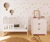 ZEE STAR Cassettiera Fasciatoio Bianca Stella Rosa 83x87x49 Anteprima dell’immagine prodotto 8