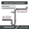 KIRCHHOFF ECO SAVE Raumspar Siphon Küchenspüle, Abfluss für Produktbild-Vorschau 11