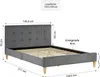 Homestyle4u Polsterbett 140x200 mit Matratze mit ® Standard Produktbild-Vorschau 4