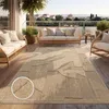 Outdoor Teppich Wetterfest Balkon Wohnzimmer Boho Design Produktbild-Vorschau 1