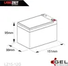 Langzeit Akku 12V 15AH Bleiakku GEL Batterie Bleigel Produktbild-Vorschau 3