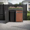 ML-Design 4-pojemnikowy pojemnik na śmieci z dachem na 4 Podgląd zdjęcia produktu 9