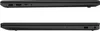 Two views of a black laptop, showing its ports. Produktbild-Vorschau