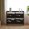 Schoenenkast, 110x90x24 cm, met 4 klepdeurtjes, open Productafbeelding-voorbeeld 8