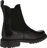 A side view of a black Chelsea boot. Voir les images du produit