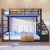 Letto a castello in metallo, 90 x 200 cm, con illuminazione Anteprima dell’immagine prodotto 4