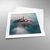 Poster - Poster ohne Rahmen - Alpen Bled Kirche - 40x40 cm Produktbild-Vorschau 3