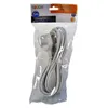 A white extension cord is packaged in clear plastic with a cardboard header. Produktbild-Vorschau