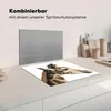 KitchenYeah© Herdabdeckplatte Tier - Giraffe - Weiß , Produktbild-Vorschau 3