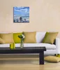 Wallario Premium Leinwandbild Steinstapel am Strand in Produktbild-Vorschau 2