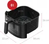 WEBBER AF938TFT, Teplovzdušná fritéza, 8 L, 80 °C, 200 °C, Náhľad obrázku produktu 12