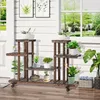 Outsunny Blumenständer, Pflanzenregal, Vierstufiges Produktbild-Vorschau 2