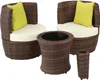 Set da giardino in rattan e alluminio tectake® Nizza, Anteprima dell’immagine prodotto 1