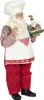 Clayre & Eef Figur Weihnachtsmann 28 cm Rot Weiß Textil Produktbild-Vorschau 2