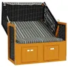 vidaXL Strandkorb mit Dach Poly Rattan und Massivholz Produktbild-Vorschau 3