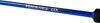 A close-up of a blue fishing rod with white text on it. Produktbild-Vorschau