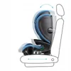 A car seat is shown in profile, with arrows indicating adjustable features. A silhouette of a car seat headrest is visible behind it. Náhled obrázku produktu