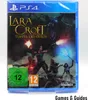 A video game case for PS4, featuring Lara Croft and other characters in an Egyptian-themed setting. Produktbild-Vorschau