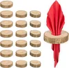 60 portatovaglioli in legno con corteccia, A x P: 2 x 7 cm, Anteprima dell’immagine prodotto 1
