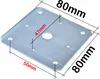 A metal plate with dimensions indicated by lines and text. Produktbild-Vorschau