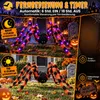 Halloween Spinne 125 cm, Riesenspinne mit lila LED, Produktbild-Vorschau 2