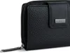 A close-up, studio shot of a black leather wallet. Anteprima dell’immagine prodotto