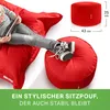 Green Bean® Sitzsack-Hocker "Stay" 45x25cm mit EPS-Perlen Produktbild-Vorschau 3