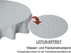 Tischdecke rund 220 cm Ø silber beschichtet Leinenoptik Produktbild-Vorschau 3