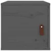 vidaXL Wandschrank Grau 31,5x30x30 cm Massivholz Kiefer - Produktbild-Vorschau 4