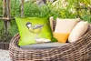 MuchoWow® Outdoor Kissen - Vogel - Kohlmeise - Tiere - Grün Produktbild-Vorschau 3