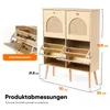HOKEEPER Schuhschrank Schmal, Schuhregal mit 4 Klappen, Produktbild-Vorschau 5