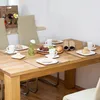 Relaxdays Tischset, 6er Set, Bambus, Stoffrand, Produktbild-Vorschau 2