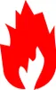 A stylized red flame icon on a white background. Produktbild-Vorschau
