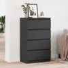 vidaXL Sideboard Schwarz 60x35x98,5 cm Holzwerkstoff Produktbild-Vorschau 1