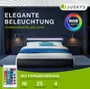 Juskys Polsterbett Sevilla 180 x 200 cm grau – Bettgestell Produktbild-Vorschau 3
