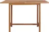 vidaXL Garten-Esstisch 110x110x75 cm Massivholz Teak Produktbild-Vorschau 1