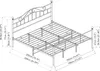 A technical drawing of a metal bed frame with dimensions indicated. Produktbild-Vorschau