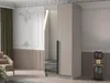 Úzká šatní skříň 100 cm se zrcadlem SELLY 2 - kašmír / Náhled obrázku produktu 5