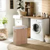 HOMCOM Wäschekorb Wäschetruhe Wäschebox Wäschesammler Produktbild-Vorschau 2