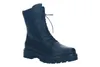 A black lace-up boot on a white background. Produktbild-Vorschau