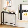 VOUNOT® Schmaler Konsolentisch Flurtisch aus Metall und Produktbild-Vorschau 5