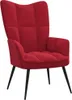 vidaXL Relaxsessel mit Hocker Weinrot Samt Produktbild-Vorschau 14